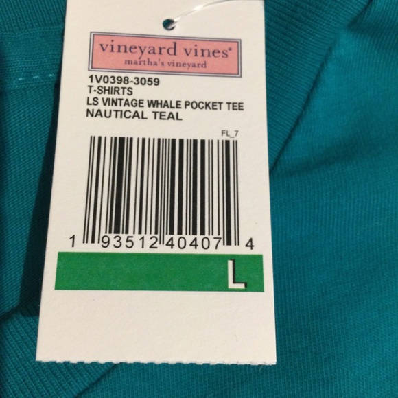 VINEYARD VINES LS MENS T-SHIRT WHALE POCKET TEE
NAUTICAL TEE - Picture 4 of 5